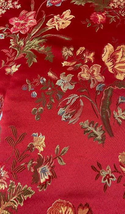 Prestigevoos lampasso in stijl San Leucio gestikt in de, Antiek en Kunst, Antiek | Kleden en Textiel