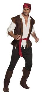 Piraten Kostuum Heren 6 delig, Verzenden, Nieuw
