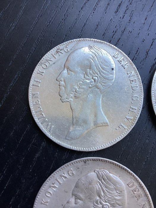 Nederland. Willem II. 2 1/2 Gulden 1845-1849 (Zonder, Postzegels en Munten, Munten | Nederland