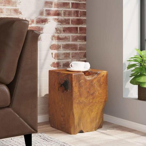 vidaXL Kruk massief teakhout, Huis en Inrichting, Stoelen, Bruin, Nieuw, Verzenden