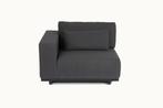 Flow. Lux loungebank sooty - 2-zitselement met armleuning, Ophalen of Verzenden, Nieuw