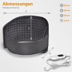 Warmtekussen rug - Warmteband - Verwarmde rugband - Antracie, Verzenden, Zo goed als nieuw