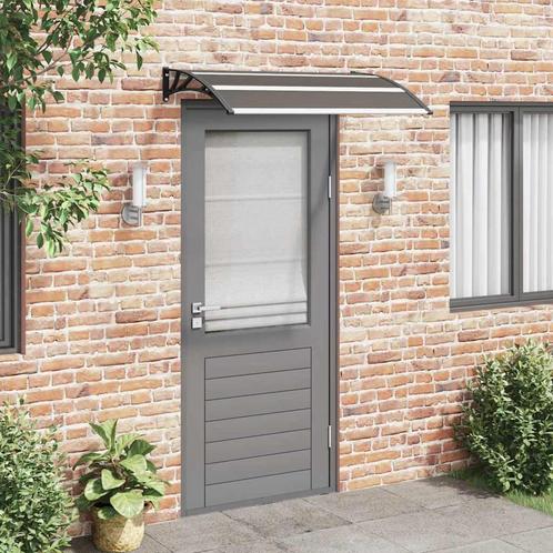 vidaXL Deurluifel 120x75 cm PC zwart, Tuin en Terras, Zonneschermen, Nieuw, Verzenden