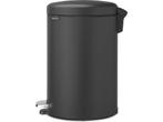 Brabantia NewIcon - Prullenbak - 20 liter - Mineral Infinite, Verzenden, Zo goed als nieuw