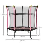 5.3FT Trampoline Voor Kinderen Tuintrampoline Met Veiligheid