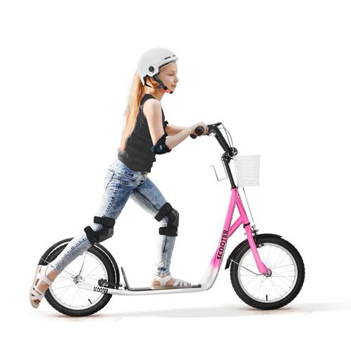TRUUSK Kinderstep Scooter Met Rem, Mand, Verstelbare Hoogte, Fietsen en Brommers, Steps, Nieuw, Verzenden