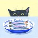 Isabelle Brent - “Gourmet Cat”. Gesigneerd in de plaat. (40