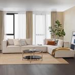 Modulaire Bank / Hoekbank Domas XXL - Beige - Corduroy bekle, Huis en Inrichting, Verzenden, Nieuw