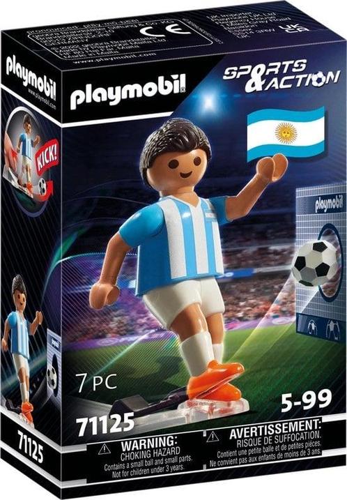 PLAYMOBIL Sports & Action Voetballer ArgentiniÃ« - 71125, Kinderen en Baby's, Speelgoed | Playmobil, Ophalen of Verzenden