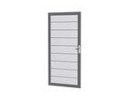 Veiling - Aluminium tuindeur - lichtgrijs - 183x93 cm, Tuin en Terras, Nieuw