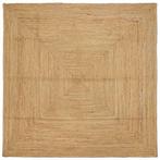 Rond Tapijt 200cm Beige Jute | Tweedekansje | OP=OP, Beige, Rustiek, Vierkant, Ophalen of Verzenden