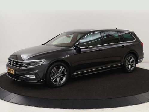 Zakelijke Lease |  Volkswagen Passat 1.5 TSI R Line | Stoelv, Auto's, Volkswagen, Onderhoudsboekje, Lease, Zwart, Automaat, Stationwagon