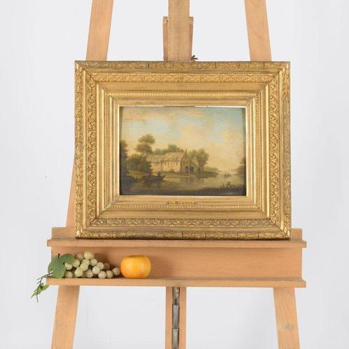 Willem van Bemmel (1630-1708),, Toegeschreven aan - Farm by, Antiek en Kunst, Kunst | Schilderijen | Klassiek