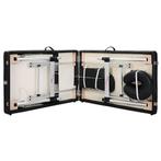 Massagebank Aluminium Zwart 185x70cm | Laatste Stuks!, Ontspanningsmassage