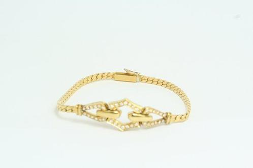 Armband - 18 karaat Geel goud Diamant (Natuurlijk) - Gouden, Sieraden, Tassen en Uiterlijk, Armbanden