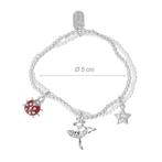 Alista Dubbele Armband met Ballerina en Strass, Verzenden, Nieuw