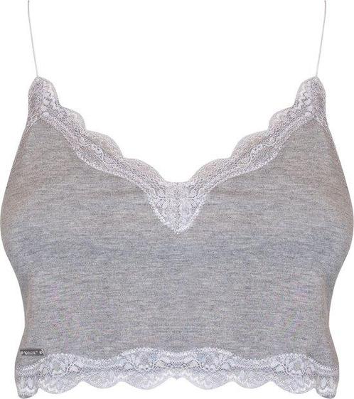 MAGIC Bodyfashion maat S  Cozy Crop Top Heather Grey Vrouwen, Kleding | Dames, Ondergoed en Lingerie, Verzenden