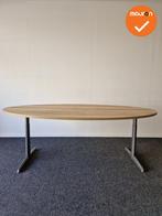 Ahrend 500 vergadertafel - 200x120cm - Ovaal - Antraciet ond, Vergader- of Presentatieruimte, Ophalen of Verzenden, Gebruikt, Tafel