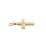 9 Krt. Hanger van een kruis (unisex, religieus), Sieraden, Tassen en Uiterlijk, Antieke sieraden, Ophalen of Verzenden, Goud