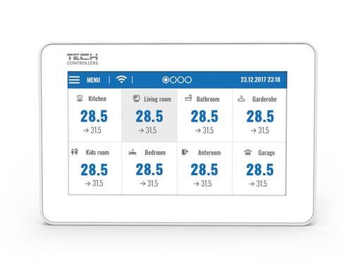Tech EU-M-9R Bedieningspaneel App Uitbereiding Wifi/Wit, Doe-het-zelf en Verbouw, Verwarming en Radiatoren, Nieuw, Verzenden