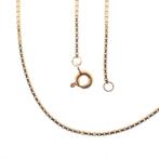 18 Krt. Gouden Venetiaanse schakel ketting | 40 cm, Sieraden, Tassen en Uiterlijk, Kettingen, Ophalen of Verzenden, Gebruikt, Overige kleuren