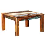 vidaXL Salontafel vierkant gerecycled hout, Huis en Inrichting, Tafels | Salontafels, Verzenden, Vierkant, Nieuw, 50 tot 100 cm