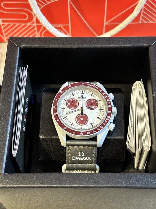 Omega x Swatch - MoonSwatch - Mission to Pluto - Zonder, Sieraden, Tassen en Uiterlijk, Horloges | Heren