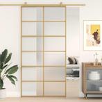 vidaXL Schuifdeur 102,5x205 cm mat ESG-glas en aluminium, Verzenden, Nieuw