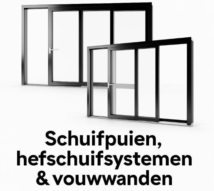 ACTIE: Schuifpuien en Glazen Wanden, Doe-het-zelf en Verbouw, Glas en Ramen, Nieuw