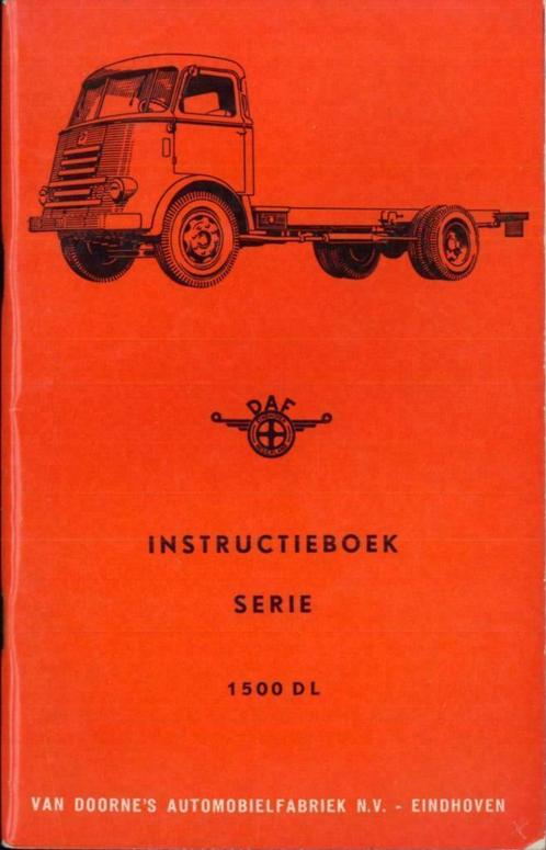 1955 DAF SERIE 1500 DL instructieboekje Nederlands, Auto diversen, Handleidingen en Instructieboekjes, Verzenden