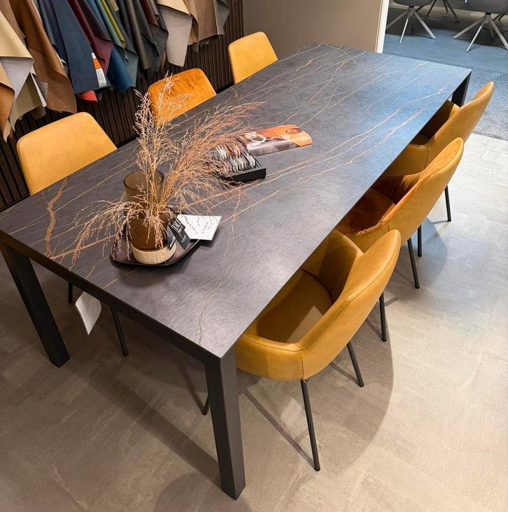 Eethoek Pedro + stoelen (6x), Huis en Inrichting, Complete eetkamers, 4 tot 6 stoelen, Nieuw, Ophalen