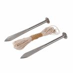 Silverline Piketten set - 160 mm - Inclusief 10 meter met..., Ophalen of Verzenden, Nieuw