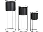 Mica Decorations Favani - Bloempot op Standaard - Set van 3, Tuin en Terras, Bloempotten, Verzenden, Nieuw