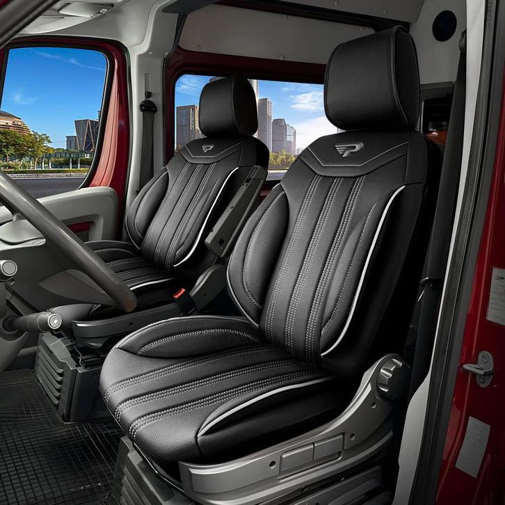 Stoelhoezen Volkswagen Transporter 2015 - 2024 – Miami, Auto diversen, Auto-accessoires, Verzenden