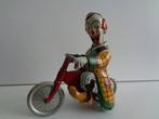 Technofix - Opwindmotor Clown op motorfiets met drie wielen, Antiek en Kunst, Antiek | Speelgoed