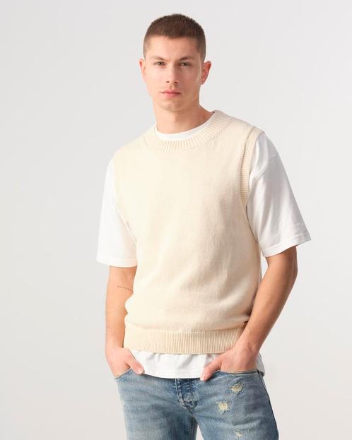 -60% J.C. Rags  J.C. Rags Cody spencer  maat S, Kleding | Heren, Truien en Vesten, Wit, Nieuw, Verzenden