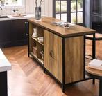 Industrieel Keukeneiland met Kast – 170×89×60 cm MDF / Metaa, Huis en Inrichting, Keuken | Keukenelementen, Verzenden, Nieuw