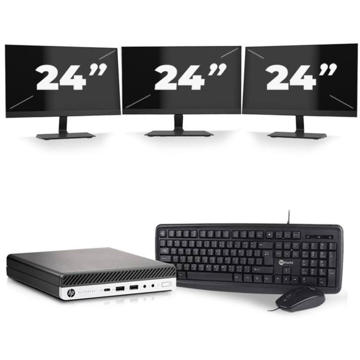 HP EliteDesk 800 G3 USFF - Intel Core i5-6e Generatie - 8GB, Computers en Software, Desktop Pc's, Nieuw, Verzenden