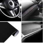 Alcantara-Look Interieur wrap | Zwart | Breedte 152CM | Leng, Verzenden