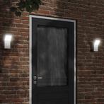 vidaXL Buitenwandlampen 2 st LED gegoten aluminium wit, Verzenden, Nieuw