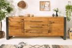 Dressoir Thor 200cm Massief Wilde Eiken Hout - 38809