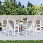 vidaXL Tuinstoelkussens 6 st 100x50x3 cm oxford stof taupe, Huis en Inrichting, Woonaccessoires | Kussens, Verzenden, Nieuw