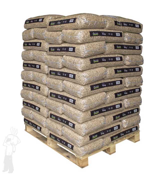 Vita Holz pellets (990 kg) | ENplus A1 houtpellets | 100%, Tuin en Terras, Haardhout, Minder dan 3 m³, Verzenden