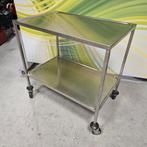 RVS serveerwagen / serveertrolley - 80x80x50 cm, Ophalen of Verzenden, Nieuw