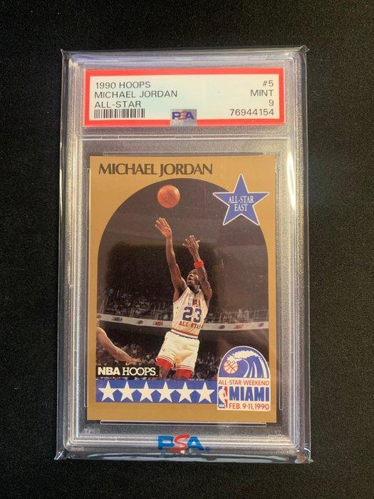 1990 hoops Michael Jordan #5 - PSA 9 - 1 Graded card, Verzamelen, Stickers