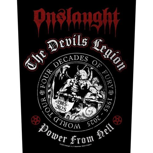 Onslaught The Devils Legion - Rugpatch officiële merchandise, Verzamelen, Muziek, Artiesten en Beroemdheden, Kleding, Nieuw, Ophalen of Verzenden