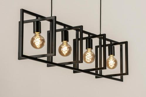 Rietveld Licht - Industriële hanglamp 'zwart, Huis en Inrichting, Lampen | Hanglampen, Verzenden