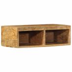 vidaXL Tv-meubel wandmontage 60x30x19 cm massief ruw, Huis en Inrichting, Woonaccessoires | Cd- en Dvd-rekken, Verzenden, Nieuw