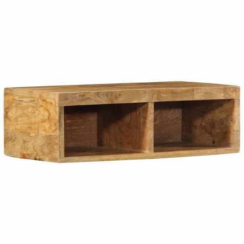 vidaXL Tv-meubel wandmontage 60x30x19 cm massief ruw, Huis en Inrichting, Woonaccessoires | Cd- en Dvd-rekken, Nieuw, Verzenden