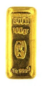 100 gram goudbaar Tony Goetz, Verzenden, Goud